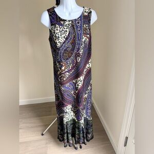 Julian Taylor Multicolor Paisley Maxi Dress
